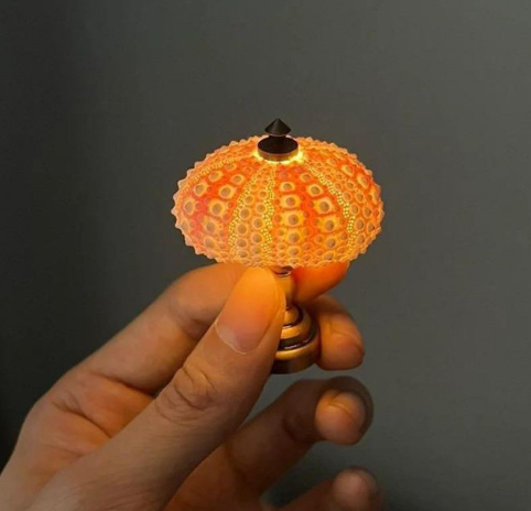 Handmade Mini Sea Urchin Table Lamp